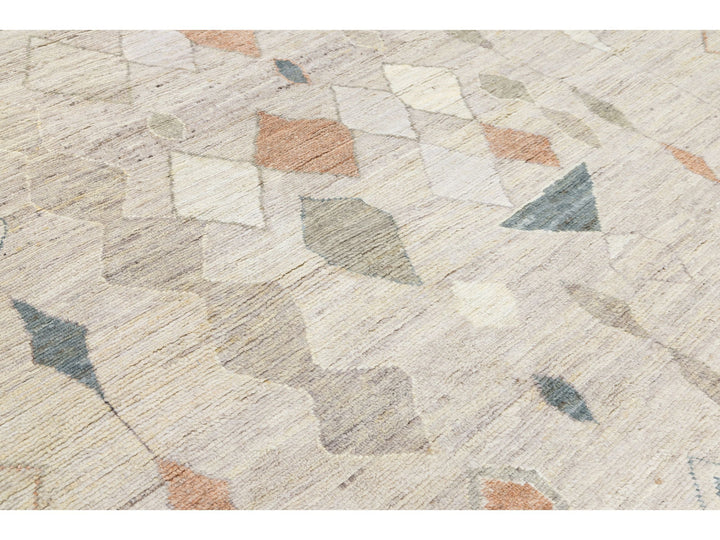 Modern Moroccan Wool Rug 8 X 10