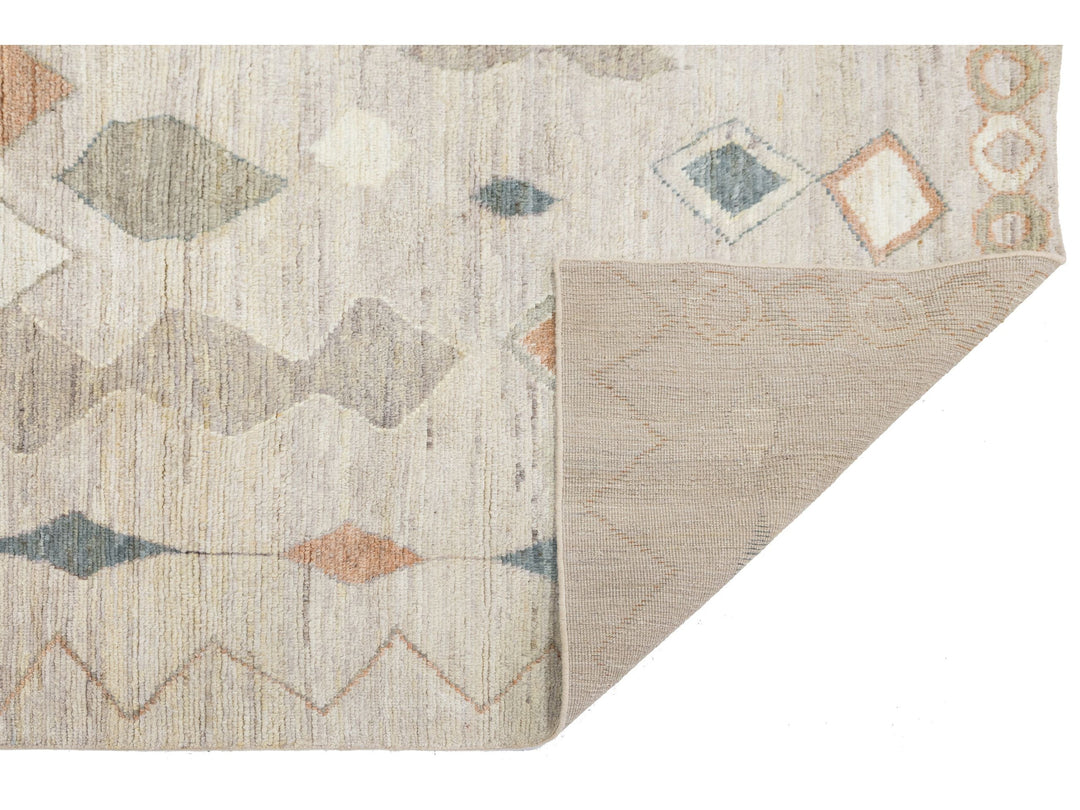 Modern Moroccan Wool Rug 8 X 10