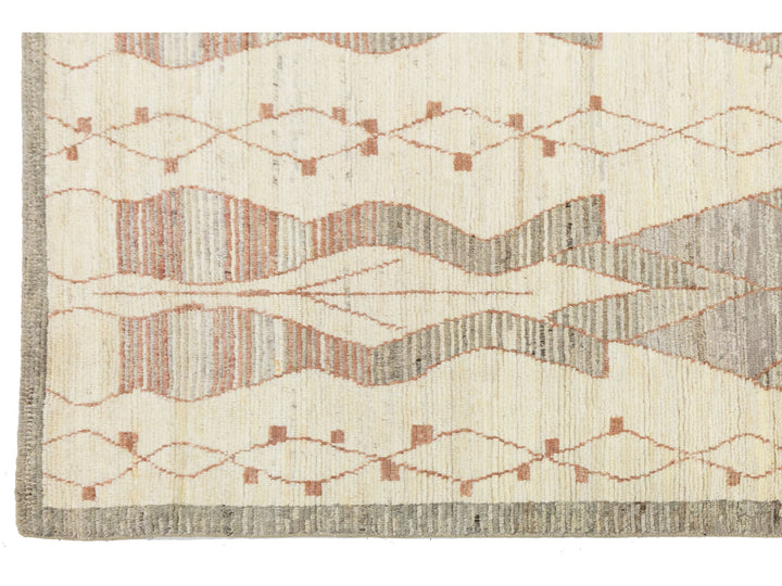 Modern Moroccan Wool Rug 8 X 10