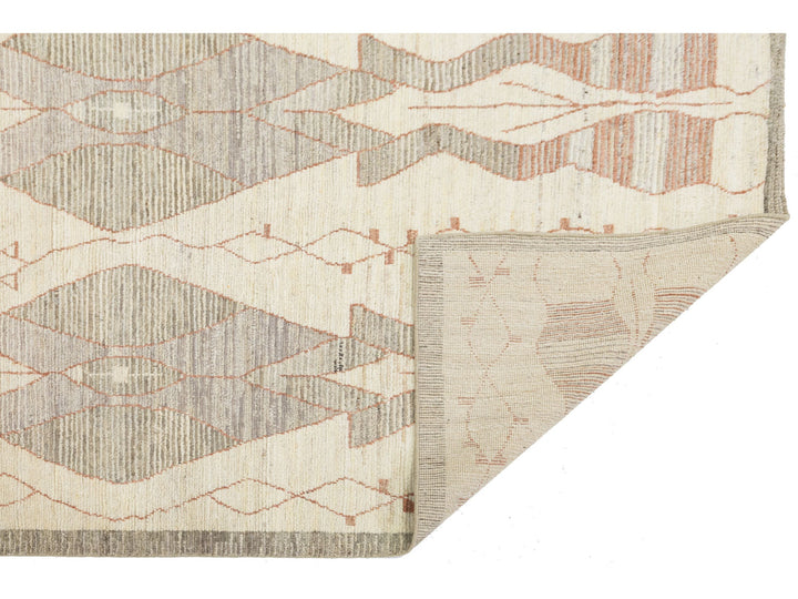 Modern Moroccan Wool Rug 8 X 10