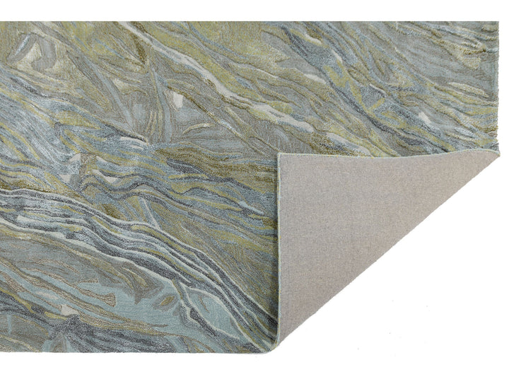 Modern Wool and Silk Rug 8 X 10