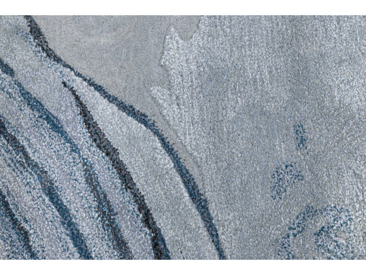 Modern Wool and Silk Rug 8 X 10
