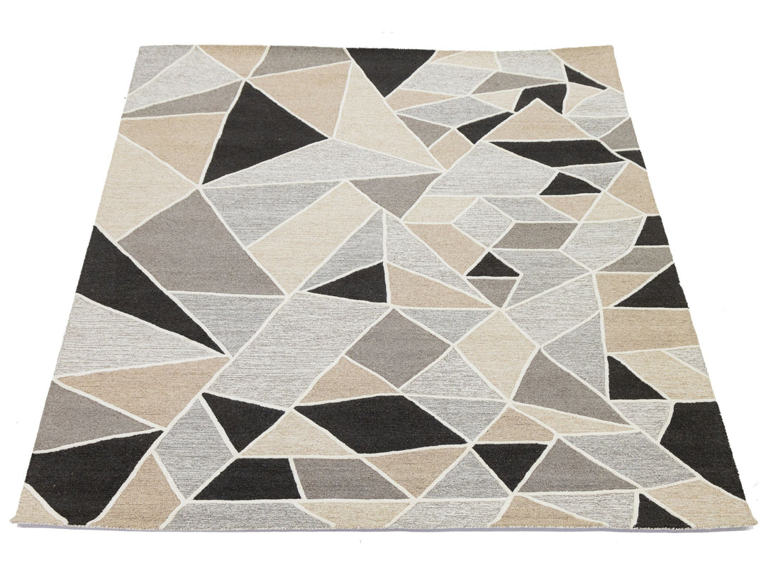 Modern Wool Rug 8 X 10