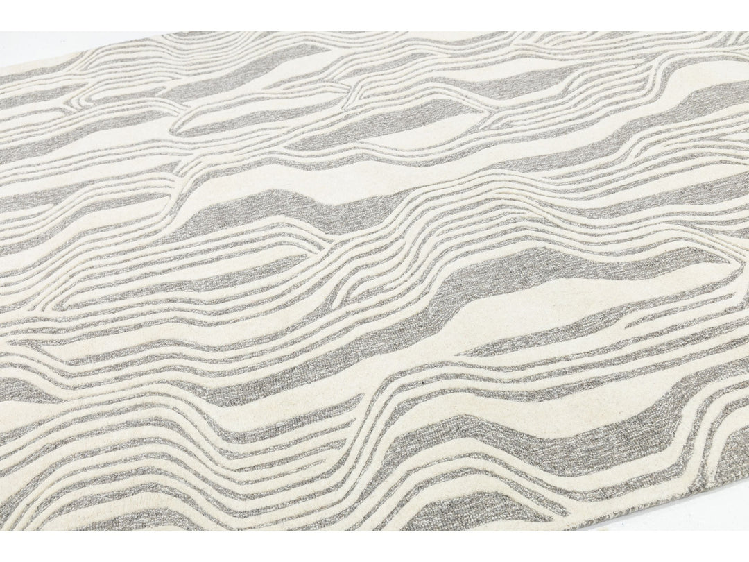 Modern Wool Rug 8 X 10