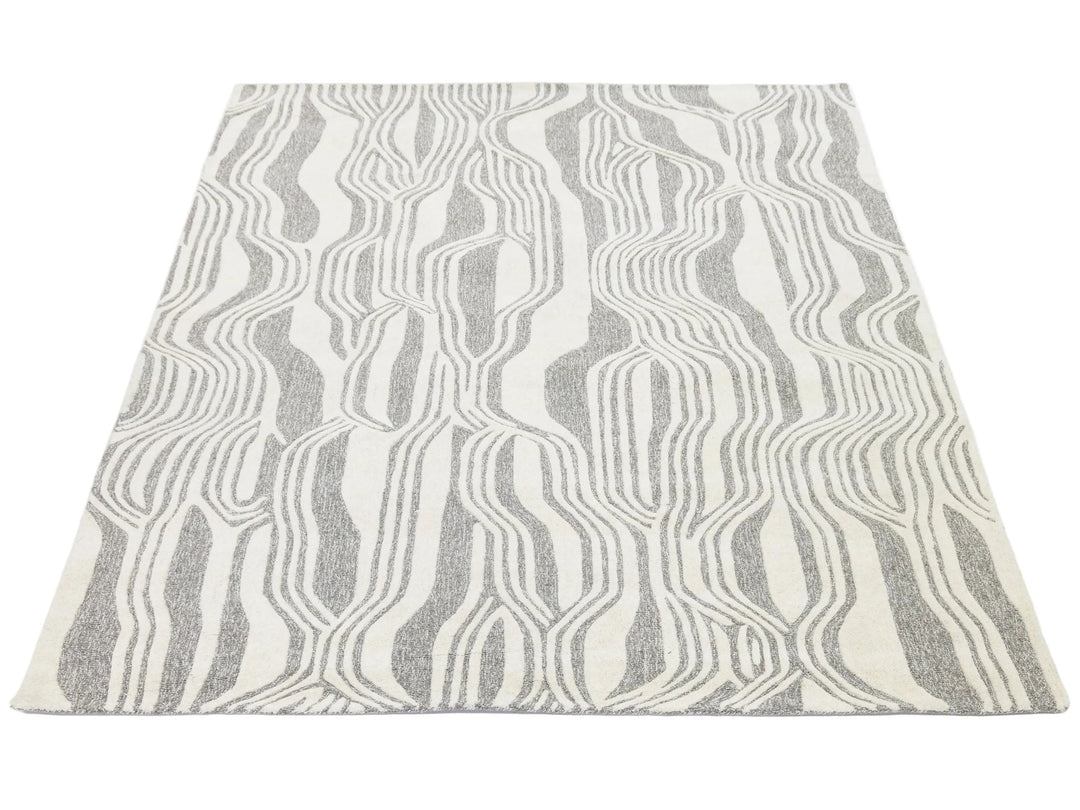 Modern Wool Rug 8 X 10