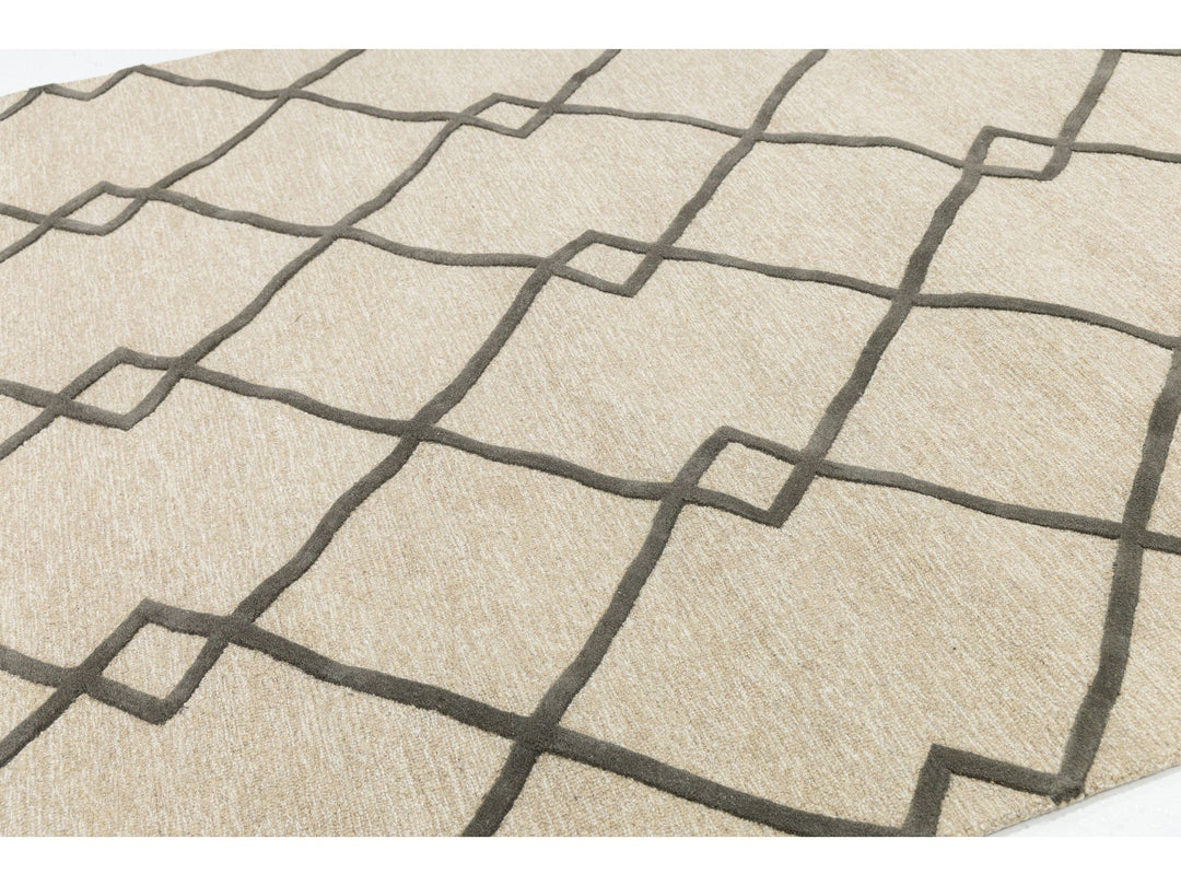 Modern Wool Rug 8 X 10