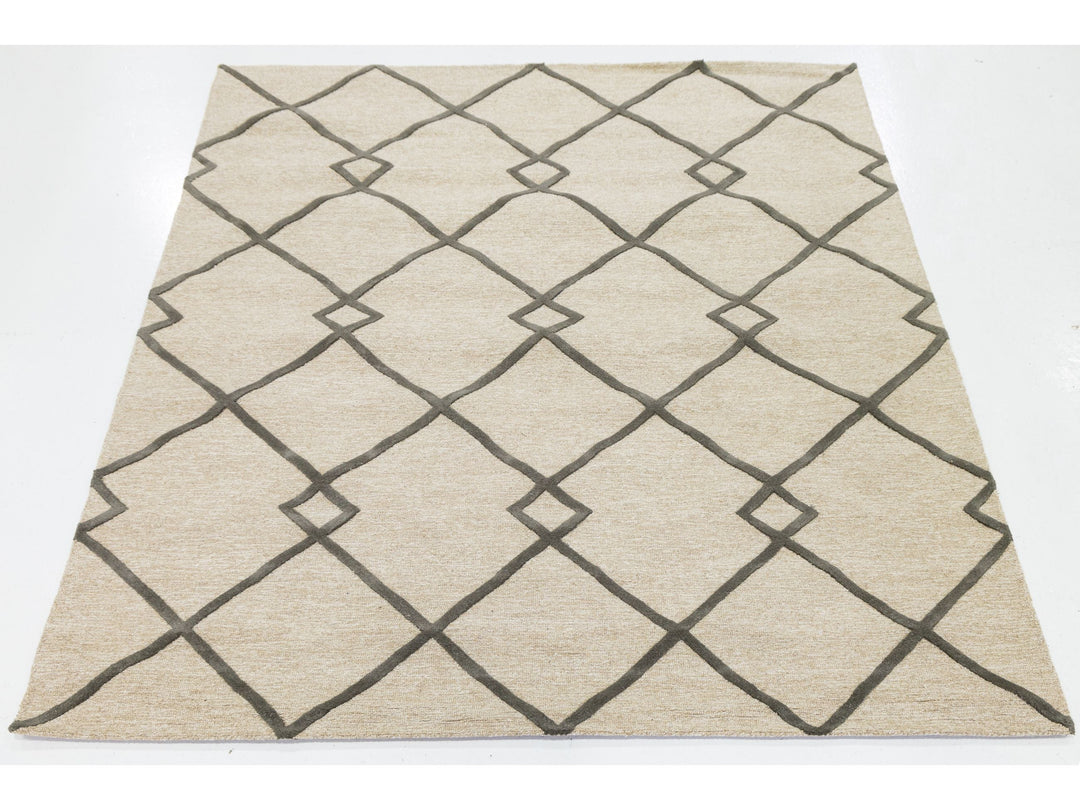 Modern Wool Rug 8 X 10