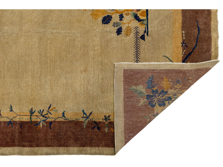 Antique Art Deco Chinese Rug 9 X 11