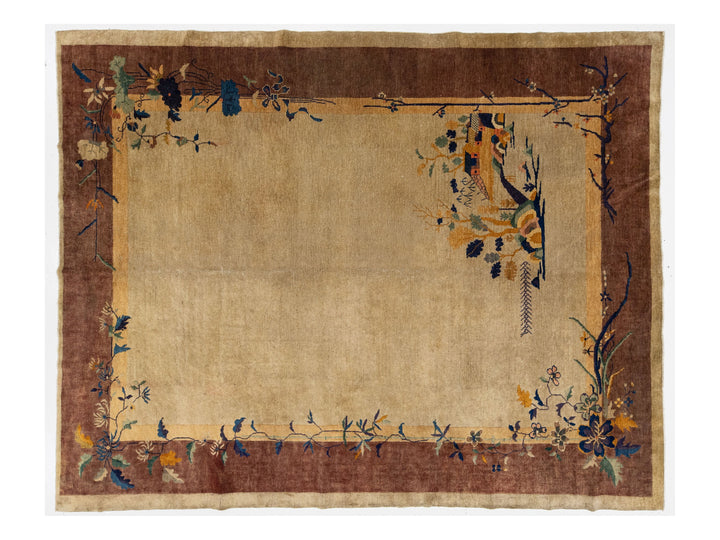 Antique Art Deco Chinese Rug 9 X 11