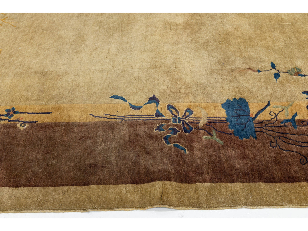 Antique Art Deco Chinese Rug 9 X 11