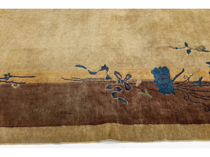 Antique Art Deco Chinese Rug 9 X 11