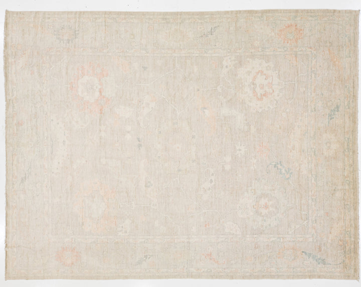 Modern Oushak Wool Rug 12 X 15