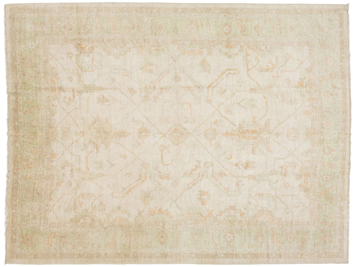 Modern Oushak Wool Rug 12 X 15