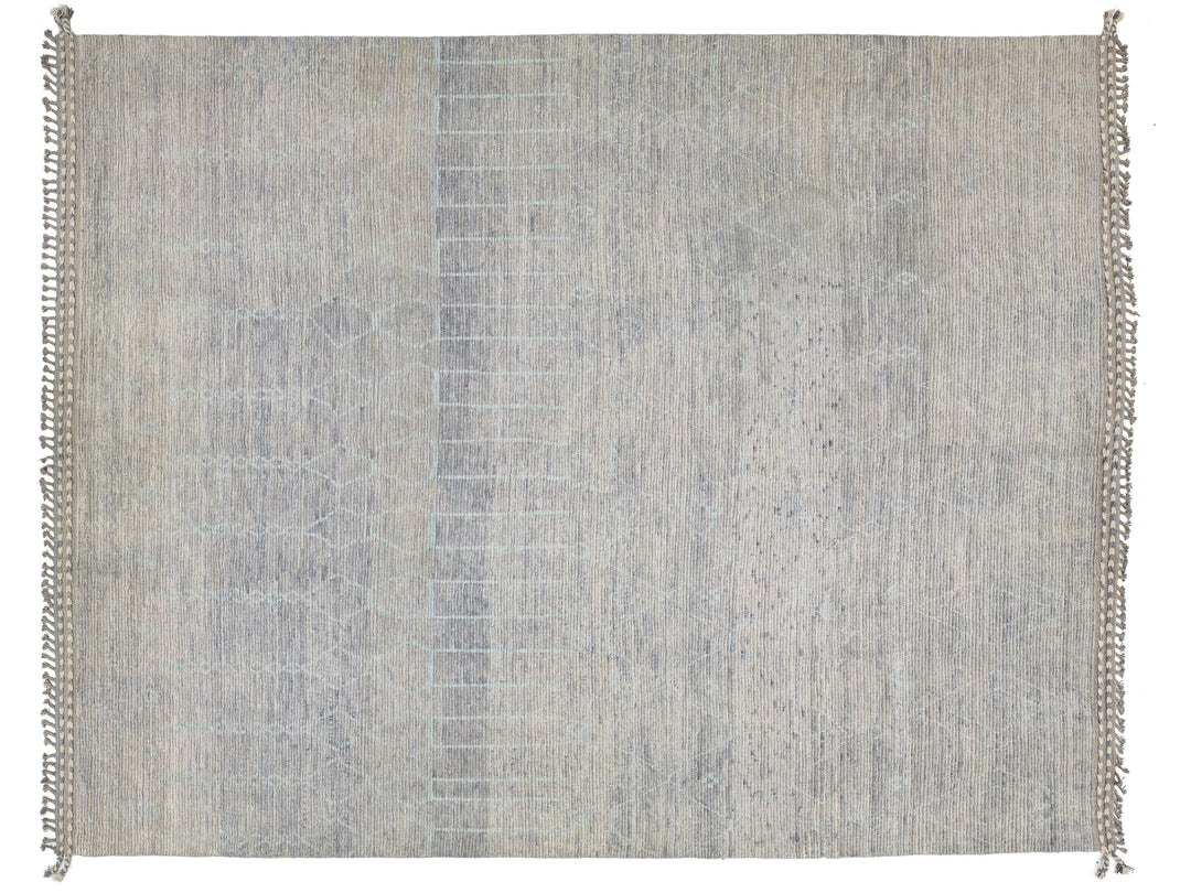 Modern Moroccan Wool Rug 12 X 16