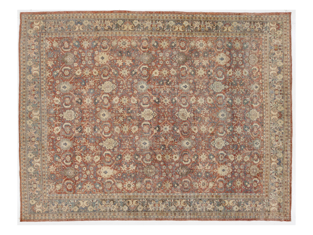 Antique Mahal Wool Rug 11 X 14