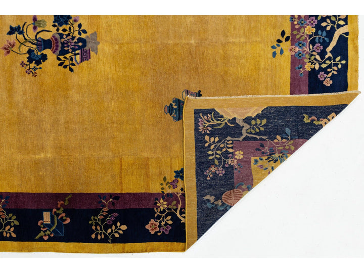 Antique Art Deco Chinese Rug 9 X 12