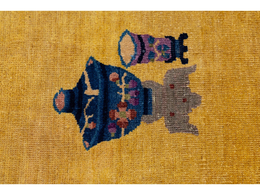 Antique Art Deco Chinese Rug 9 X 12