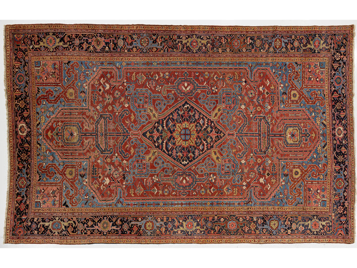 Antique Persian Heriz Wool Rug 11 X 18