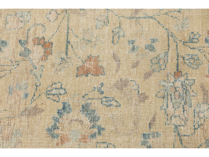 Antique Persian Mashad Wool Rug 10 X 17
