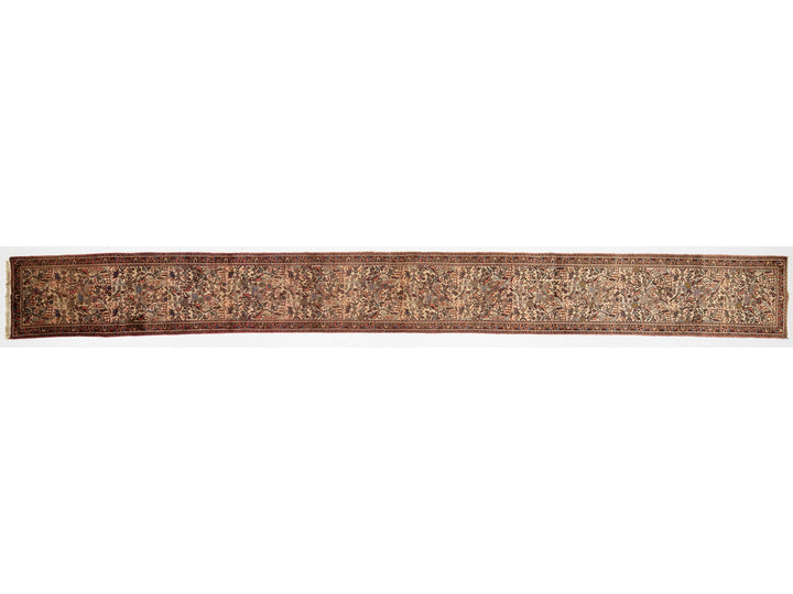 Antique Hamadan Wool Runner 2 X 19