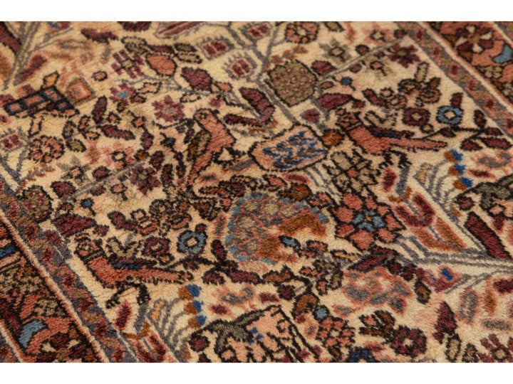 Antique Hamadan Wool Runner 2 X 19