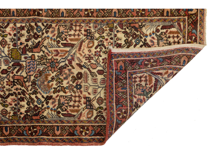 Antique Hamadan Wool Runner 2 X 19