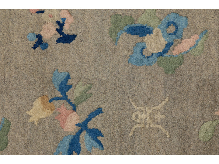 Antique Peking Chinese Wool Rug 7 X 10