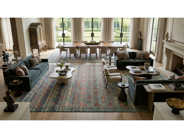 Modern Khotan Wool Rug 10 X 14