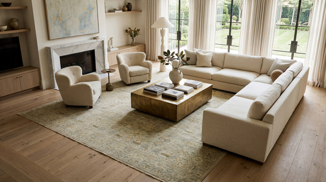 Modern Tabriz Wool Rug 13 X 16