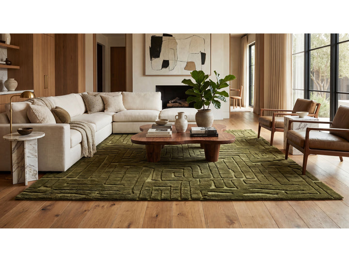 Modern Moroccan Wool Rug 9 X 12