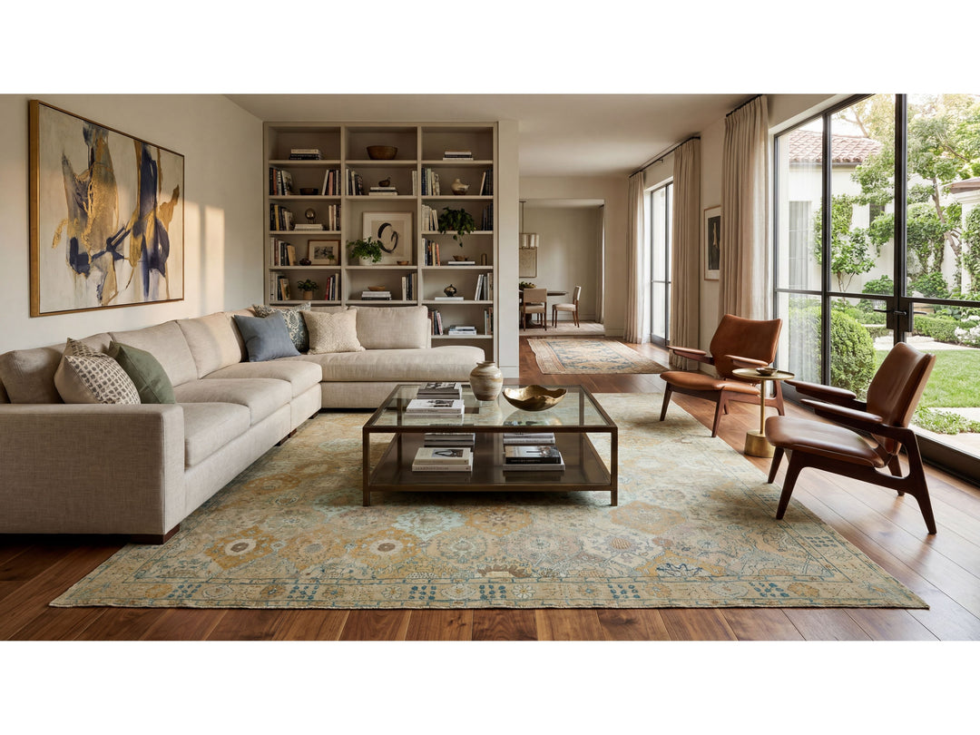 Antique Indian Agra Wool Rug 14 X 17