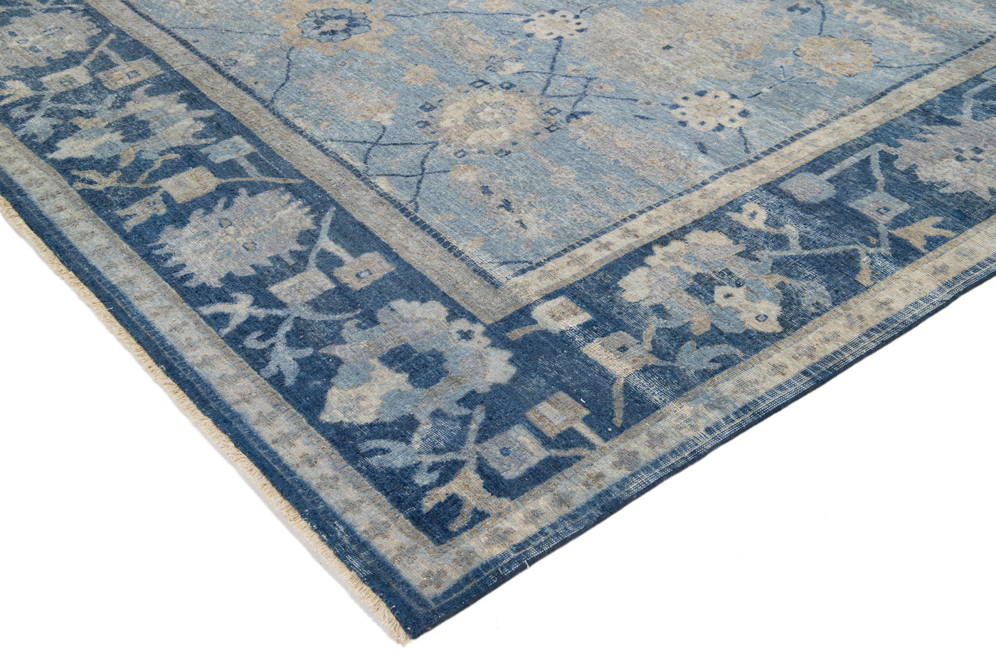 Modern Tabriz Wool Rug 10 X 16