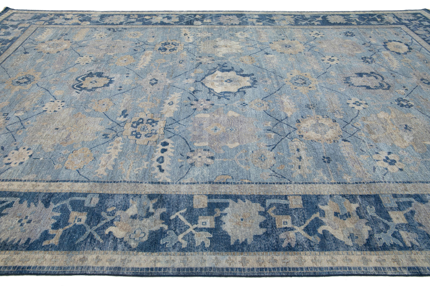 Modern Tabriz Wool Rug 10 X 16