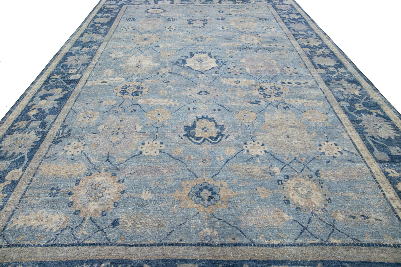 Modern Tabriz Wool Rug 10 X 16