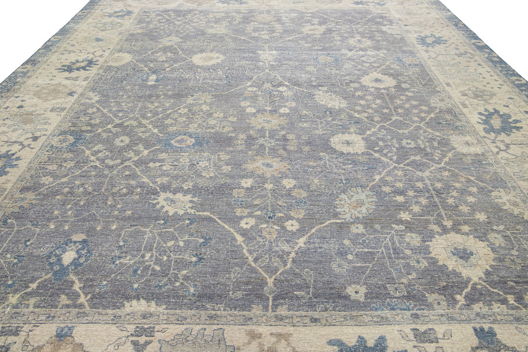 Modern Artisan Mahal Wool Rug 12 X 15