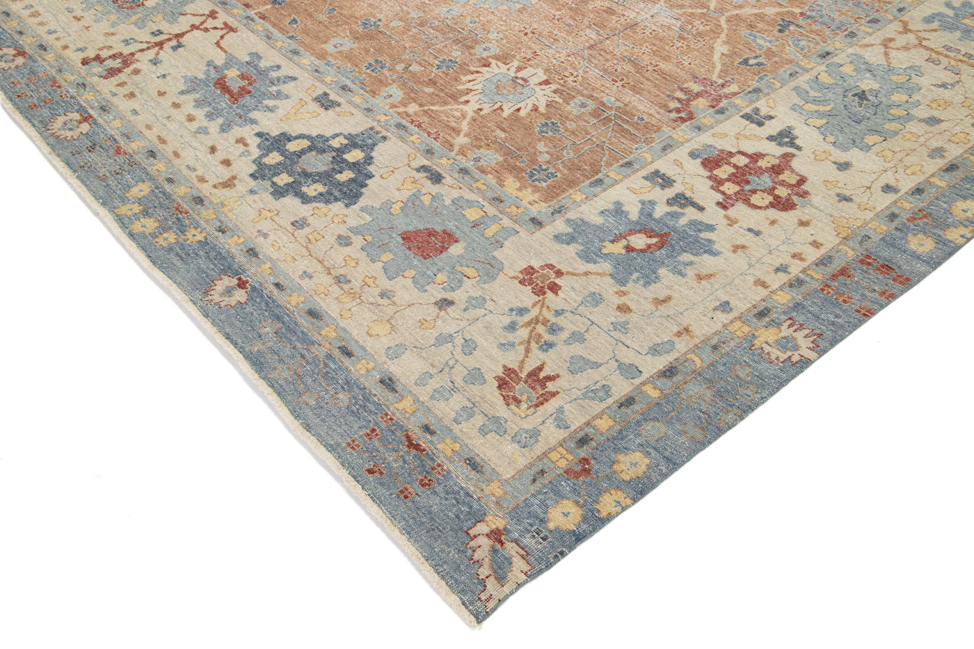 Modern Tabriz Wool Rug 12 X 15