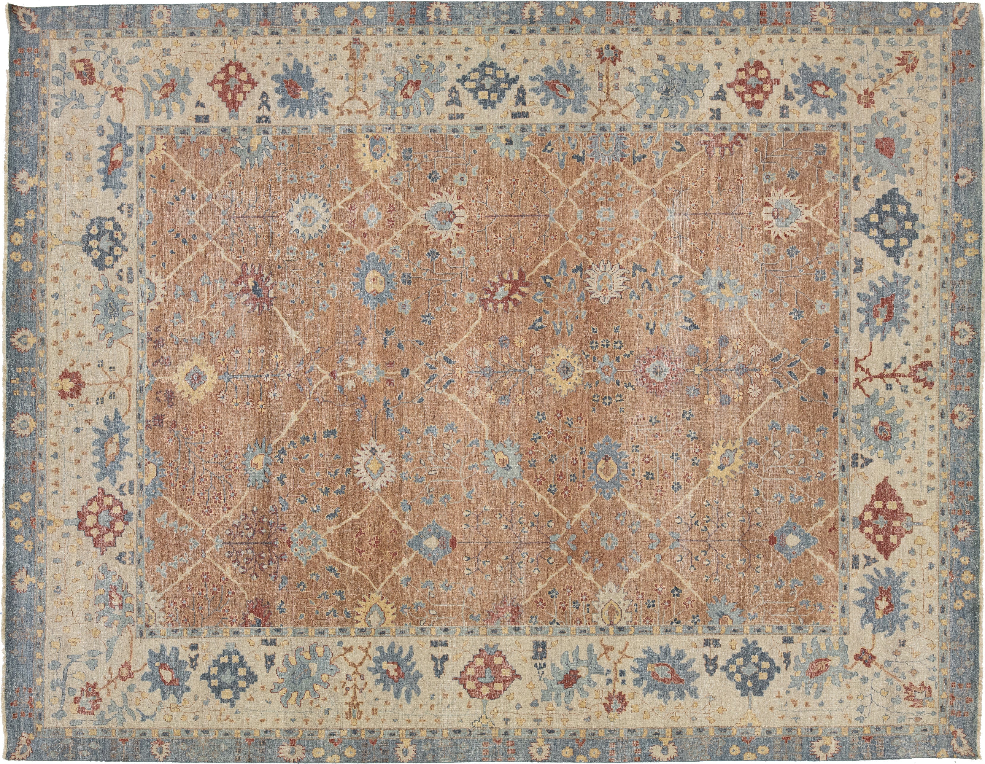Modern Tabriz Wool Rug 12 X 15 – Alexanders Artisan Rugs Official Website