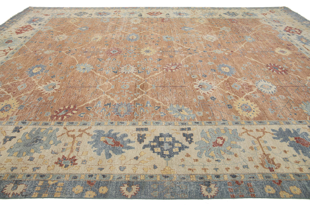 Modern Artisan Tabriz Wool Rug 13 X 17