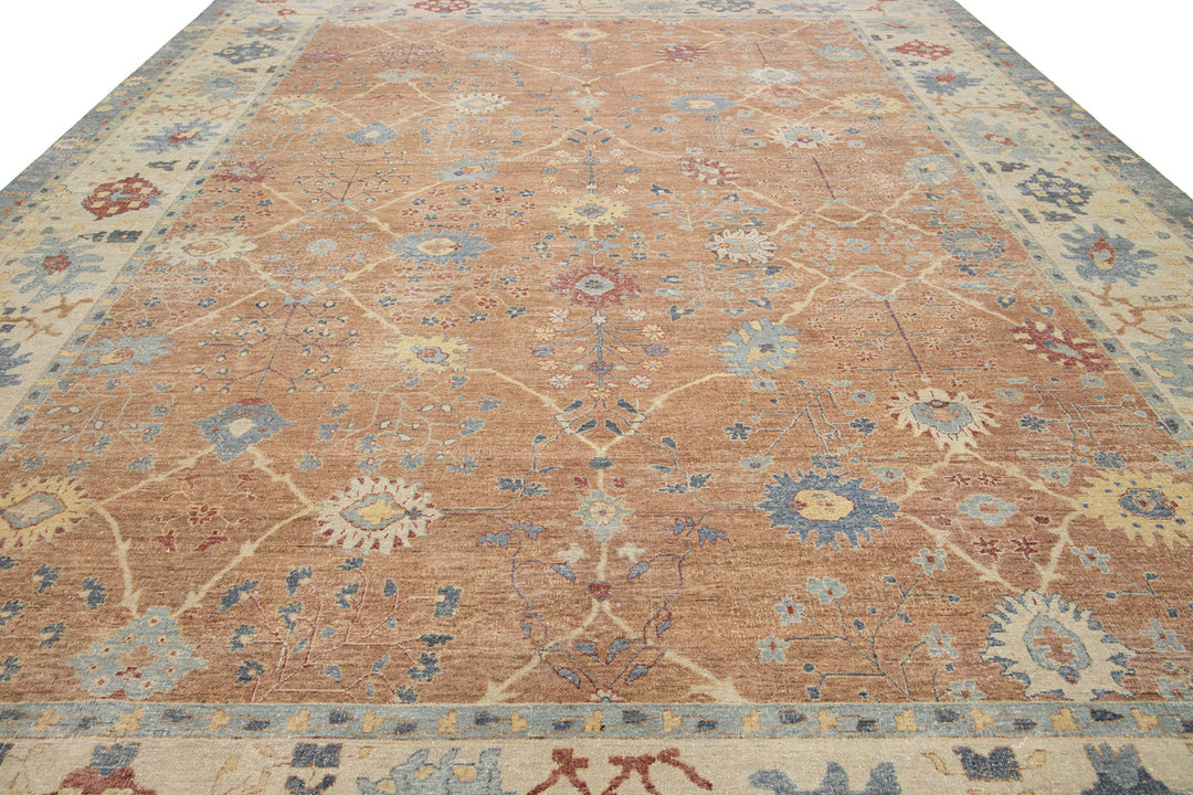 Modern Artisan Tabriz Wool Rug 13 X 17