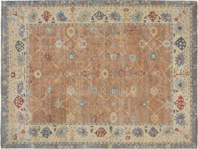 Modern Tabriz Wool Rug 13 X 17