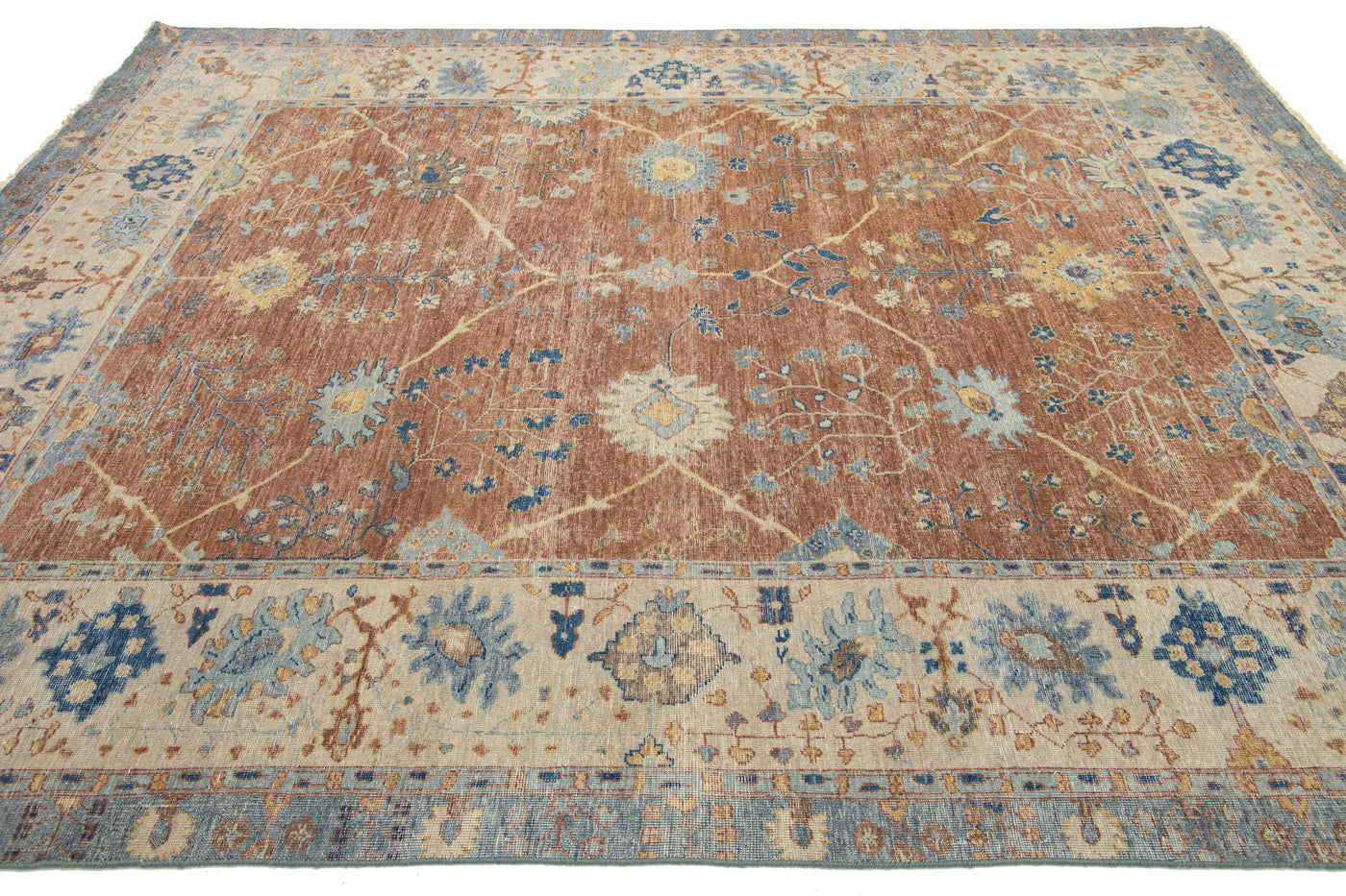 Modern Tabriz Wool Rug 8 X 10