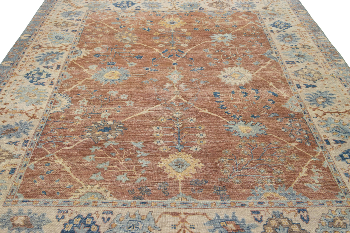 Modern Tabriz Wool Rug 8 X 10