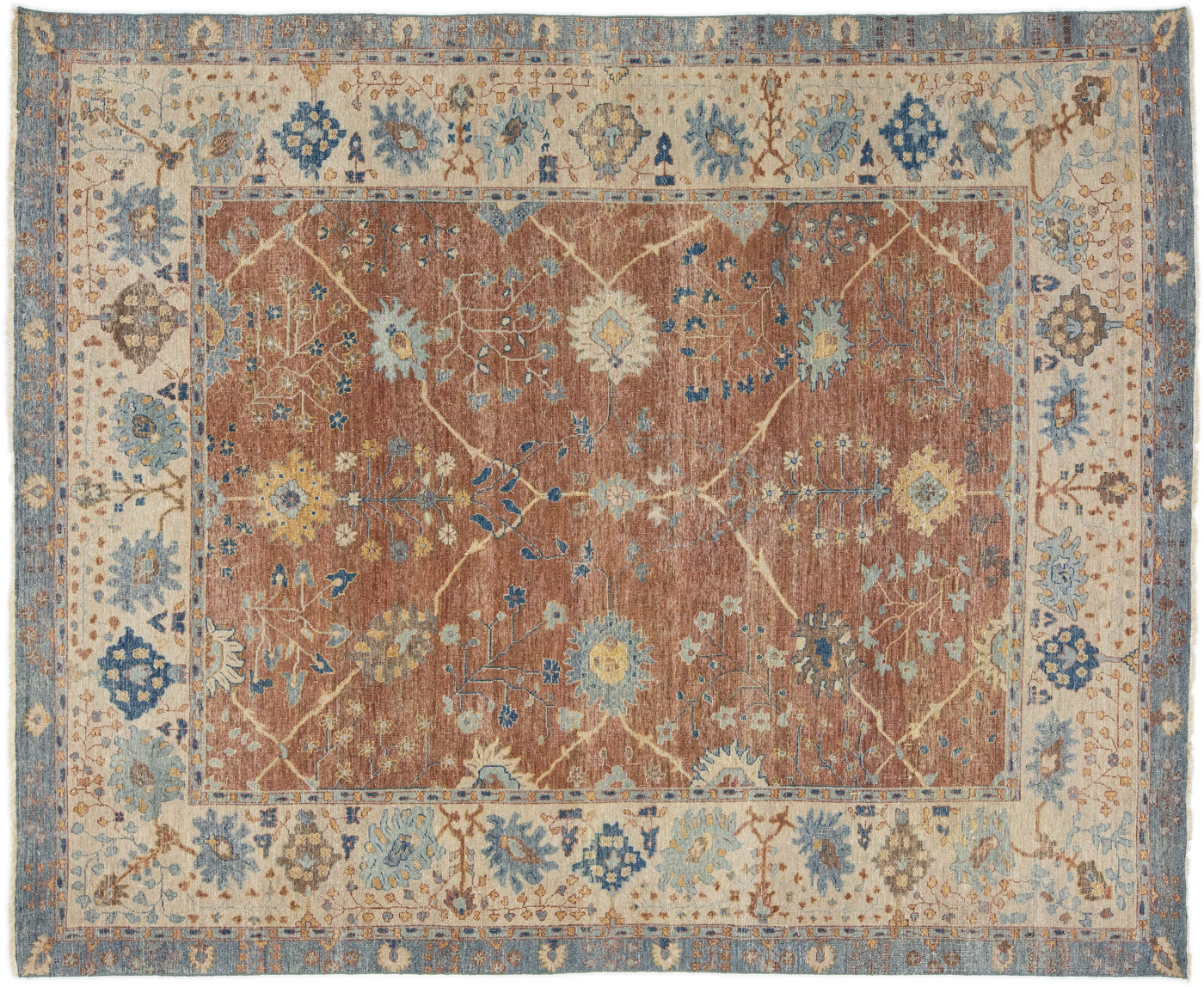 Modern Tabriz Wool Rug 8 X 10