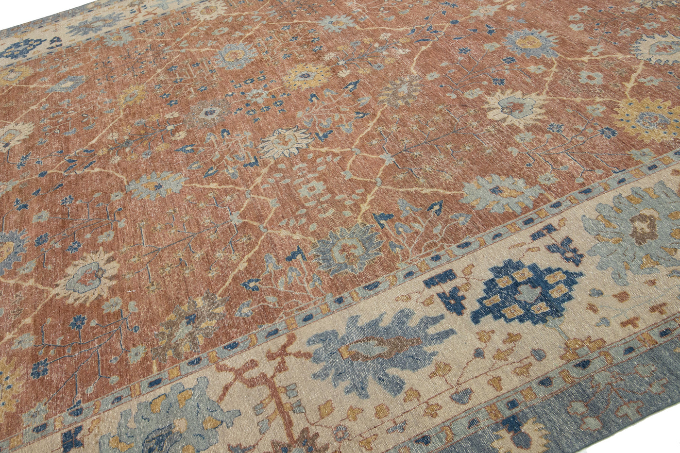 Modern Artisan Tabriz Wool Rug 13 X 17