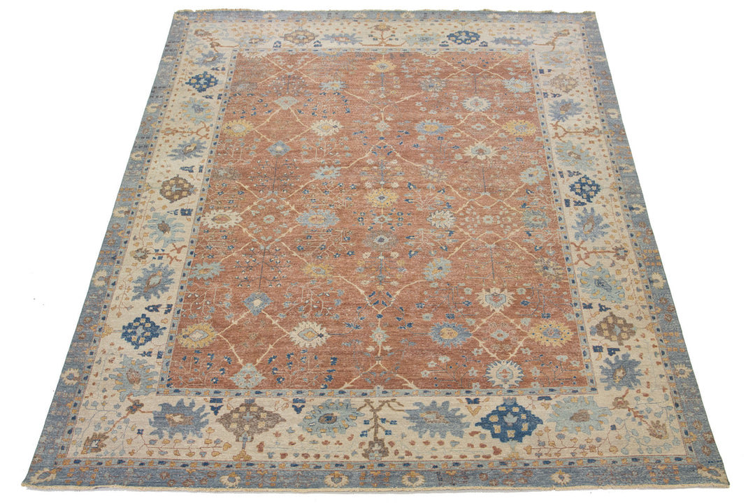 Modern Tabriz Wool Rug 13 X 17
