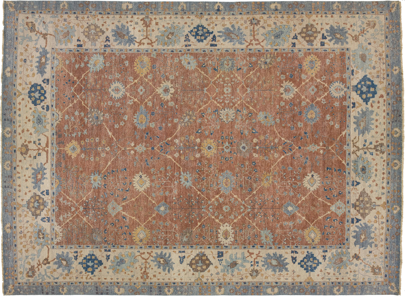 Modern Artisan Tabriz Wool Rug 13 X 17