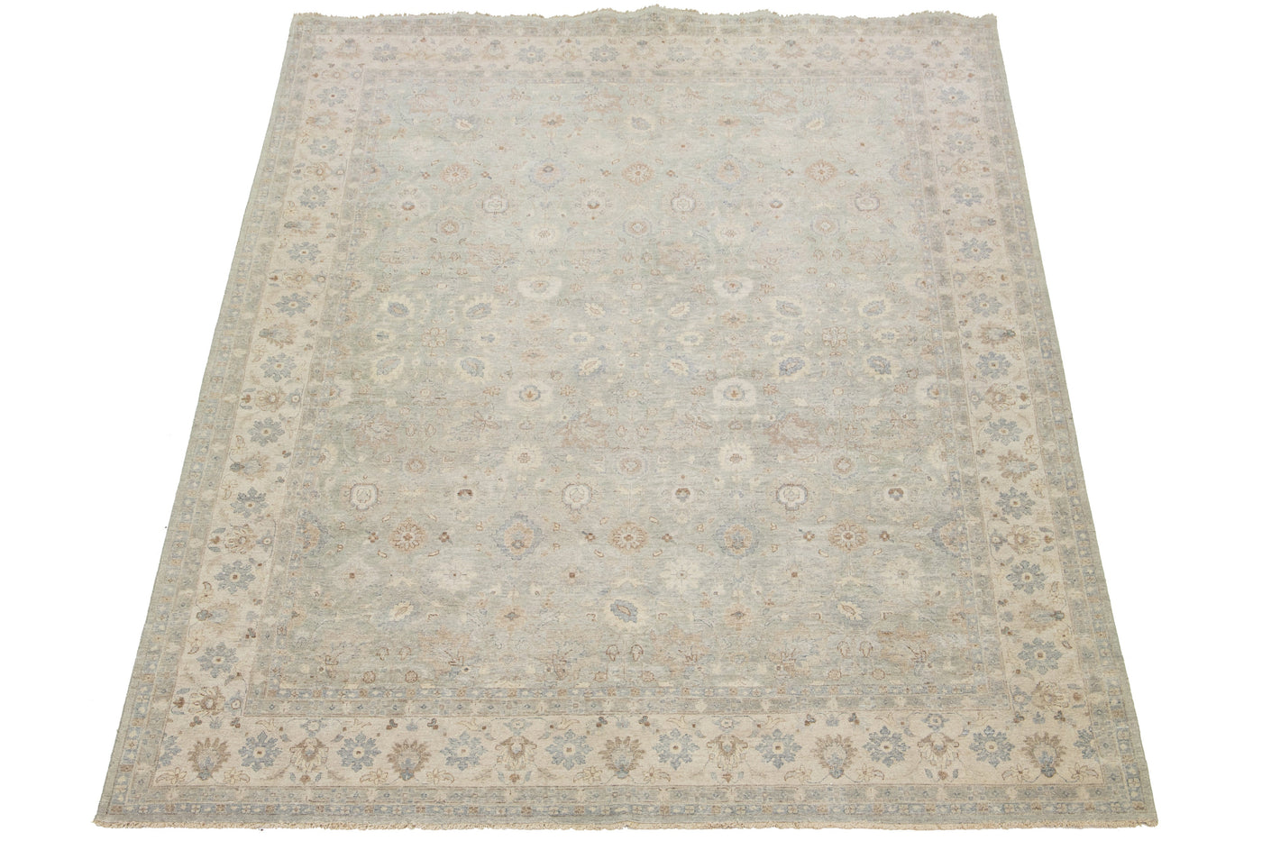 Modern Indian Wool Rug 12 X 15