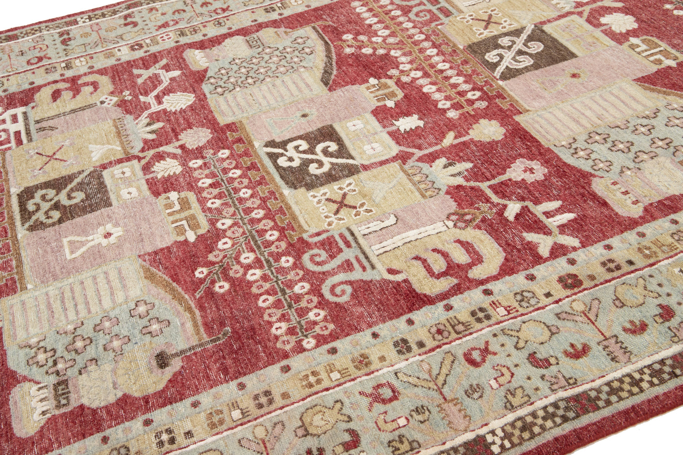 Modern Samarkand Wool Rug 7 X 10