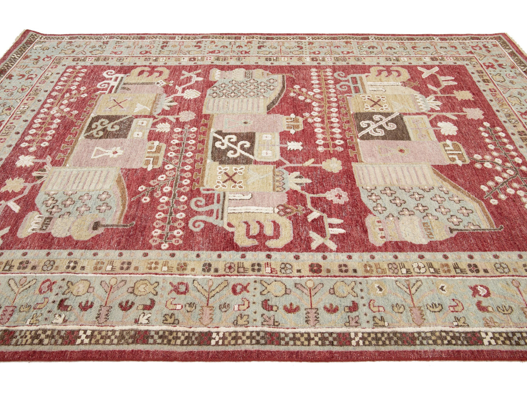 Modern Artisan Samarkand Wool Rug 7 X 10