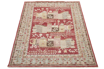 Modern Samarkand Wool Rug 7 X 10